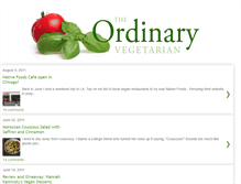 Tablet Screenshot of ordinaryvegetarian.com